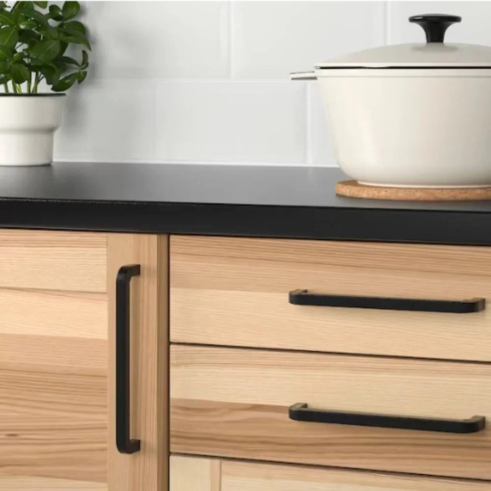 IKEA Borghamn Black Handle Pull Black Set of Two
